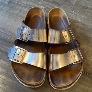 Birkenstock metallic copper Arizona